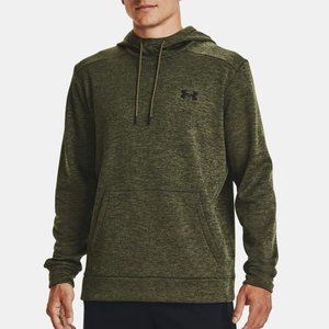 NWT Men's Under Armour Fleece Twist Hoodie in Marine Green